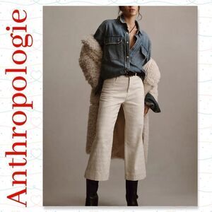 Anthropologie The Skipper High-Rise Pilcro Crop Wide-Leg